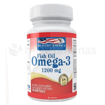 Omega 3 1200mg Healthy America 100 softgels.