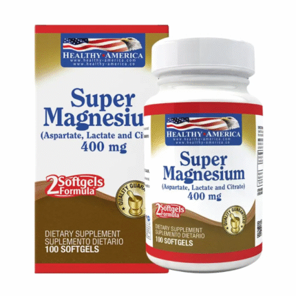 Super Magnesio 400 Mg 100 Cápsulas Healthy America.
