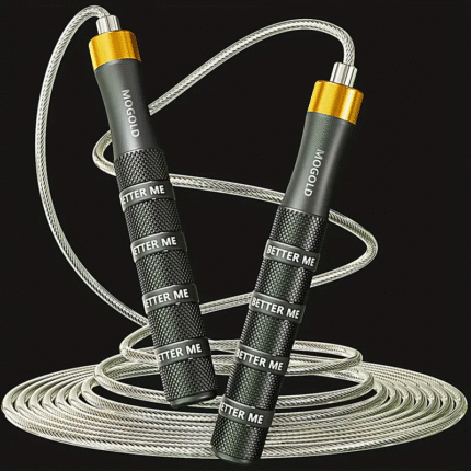 Cuerda fittness ajustable MOGOLD para adultos.