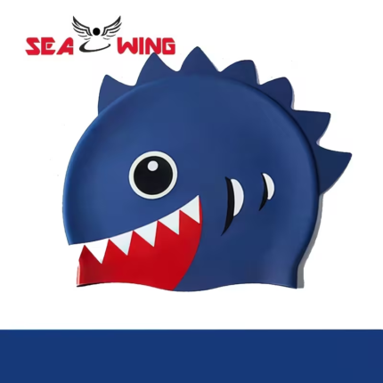 Gorro natación para niño diseño tiburon.